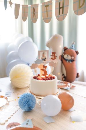 Bär Kuchenkerze 1. Geburtstag
